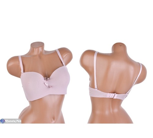 Бюстгальтер на весну/осінь (6 шт. р.сетка 85-110) рожевий  "Mirella"