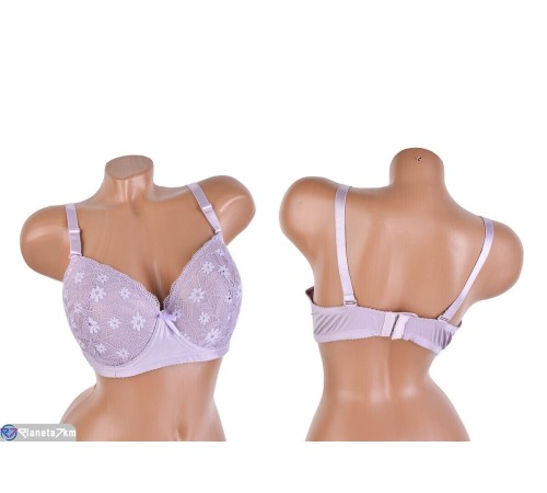 Бюстгальтер на весну/осінь (6 шт. р.сетка 95-120) фіолетовий  "Mirella"