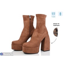 Черевики жіночі на весну/осінь (6 пар р.35-39) коричневий  "TETRAST"