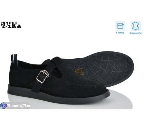Туфлі жіночі на весну/осінь (8 пар р.36-40) чорний  "Vika"