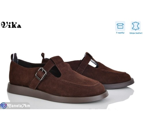 Туфлі жіночі на весну/осінь (8 пар р.36-40) коричневий  "Vika"