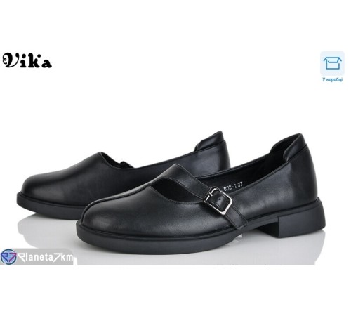 Туфлі жіночі на весну/осінь (8 пар р.36-40) чорний  "Vika"