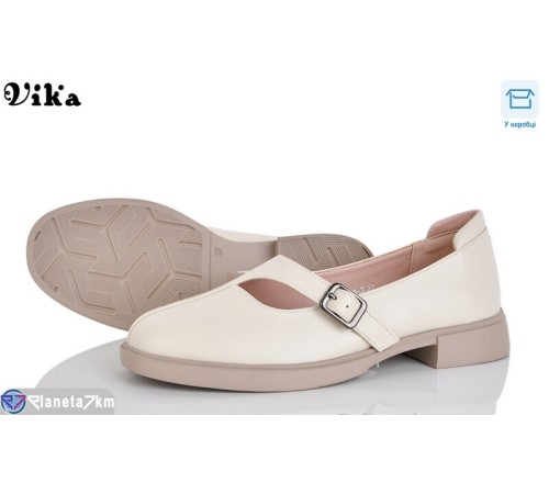 Туфлі жіночі на весну/осінь (8 пар р.36-40) бежевий  "Vika"