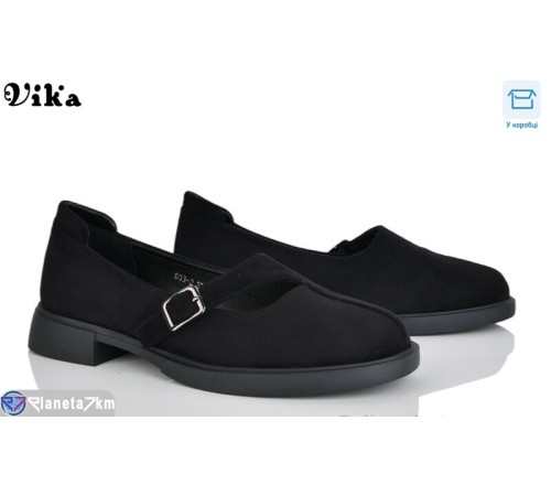Туфлі жіночі на весну/осінь (8 пар р.36-40) чорний  "Vika"