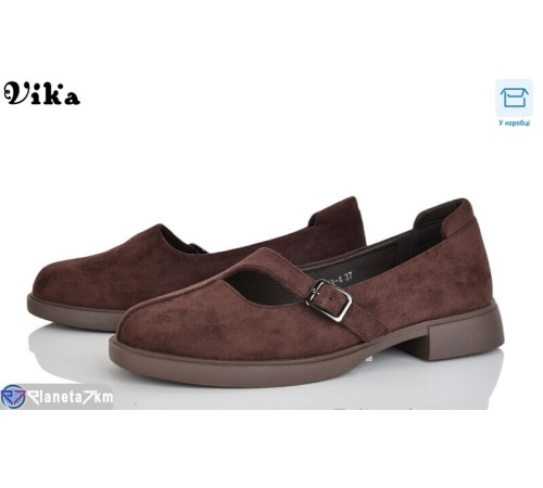 Туфлі жіночі на весну/осінь (8 пар р.36-40) коричневий  "Vika"
