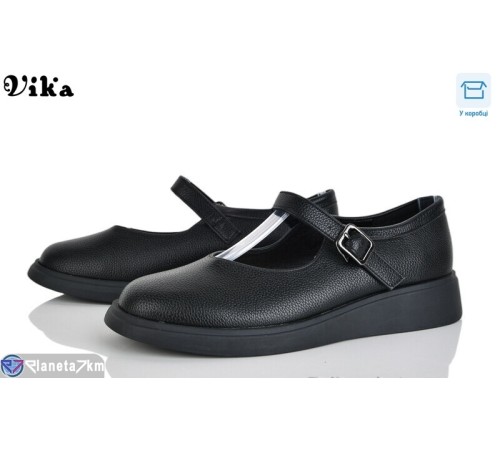 Туфлі жіночі на весну/осінь (8 пар р.36-40) чорний  "Vika"