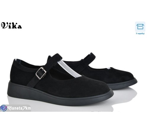 Туфлі жіночі на весну/осінь (8 пар р.36-40) чорний  "Vika"