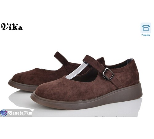 Туфлі жіночі на весну/осінь (8 пар р.36-40) коричневий  "Vika"