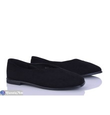 Балетки жіночі на весну/осінь (8 пар р.36-41) чорний  "LOREDANA"