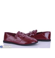 Туфлі жіночі на весну/осінь (8 пар р.36-41) бордовий  "LOREDANA"