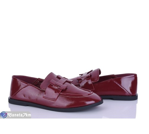 Туфлі жіночі на весну/осінь (8 пар р.36-41) бордовий  "LOREDANA"