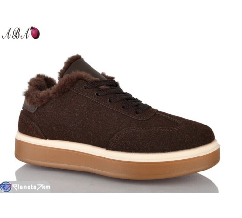 Кросівки жіночі на зиму (8 пар р.36-41) коричневий  "Aba"