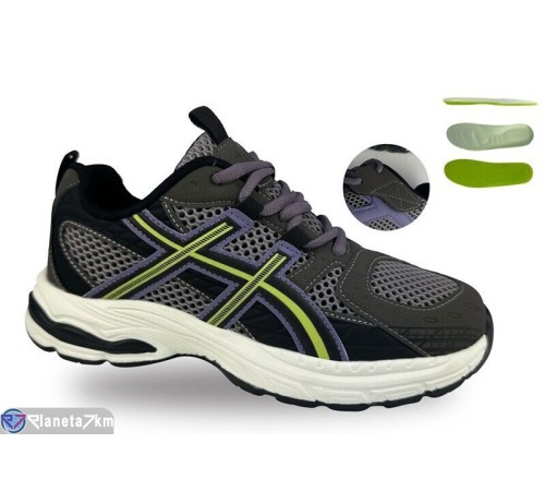 Дитячі кросівки на весну/осінь (8 пар р.36-41) сірий  "STRONGO"