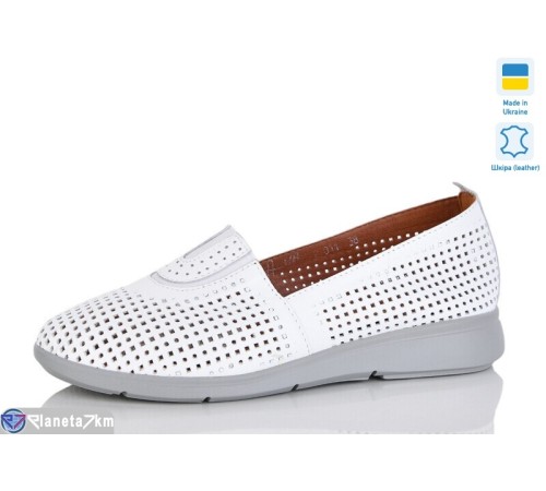 Туфлі жіночі на літо (6 пар р.37-41) білий  "LIKA"