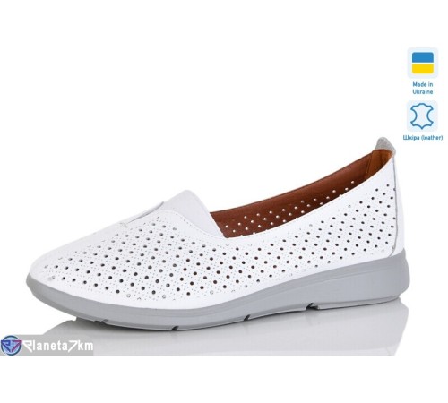 Балетки жіночі на літо (6 пар р.37-41) білий  "LIKA"