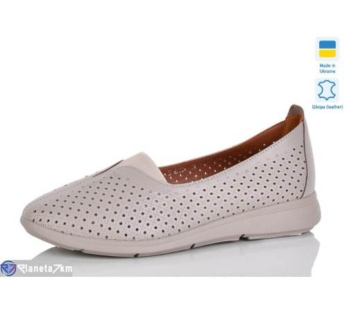 Балетки жіночі на літо (6 пар р.37-41) коричневий  "LIKA"