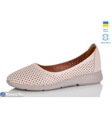 Балетки жіночі на літо (6 пар р.37-41) коричневий  "LIKA"