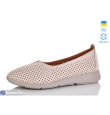 Балетки жіночі на літо (6 пар р.37-41) коричневий  "LIKA"