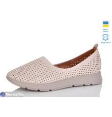 Балетки жіночі на літо (6 пар р.37-41) коричневий  "LIKA"