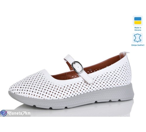 Балетки жіночі на літо (6 пар р.37-41) білий  "LIKA"
