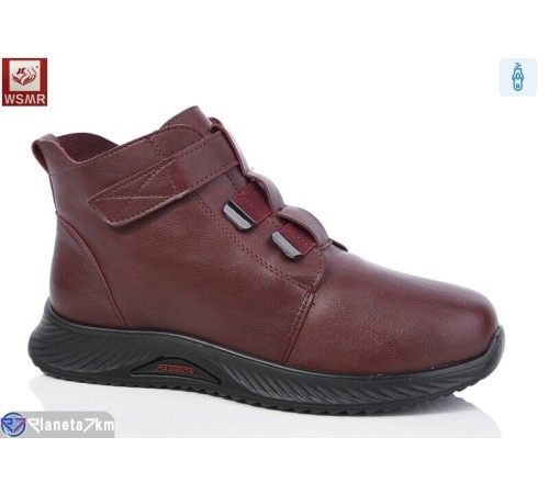 Черевики жіночі на весну/осінь (6 пар р.41-43) бордовий  "WSMR"