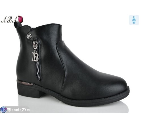 Черевики жіночі на зиму (6 пар р.36-41) чорний  "Aba"