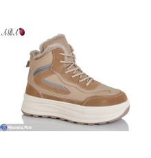 Кросівки жіночі на зиму (8 пар р.36-41) бежевий  "Aba"