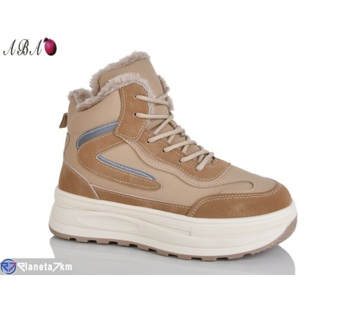 Кросівки жіночі на зиму (8 пар р.36-41) бежевий  "Aba"