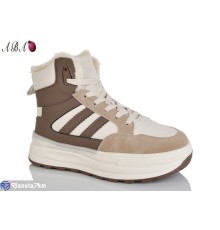 Кросівки жіночі на зиму (8 пар р.36-41) бежевий  "Aba"