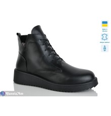 Черевики жіночі на зиму (6 пар р.37-41) чорний  "LIKA"