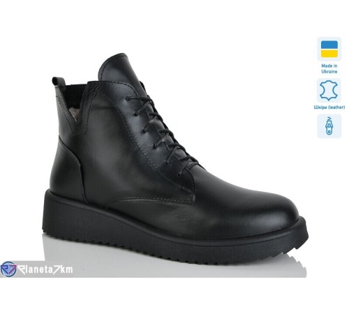 Черевики жіночі на зиму (6 пар р.37-41) чорний  "LIKA"