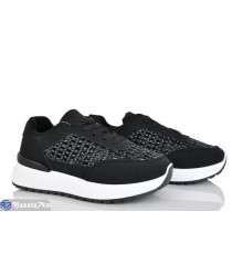 Кросівки жіночі на весну/осінь (8 пар р.36-41) чорний  "LOREDANA"