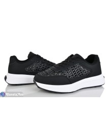 Кросівки жіночі на весну/осінь (8 пар р.36-41) чорний  "LOREDANA"