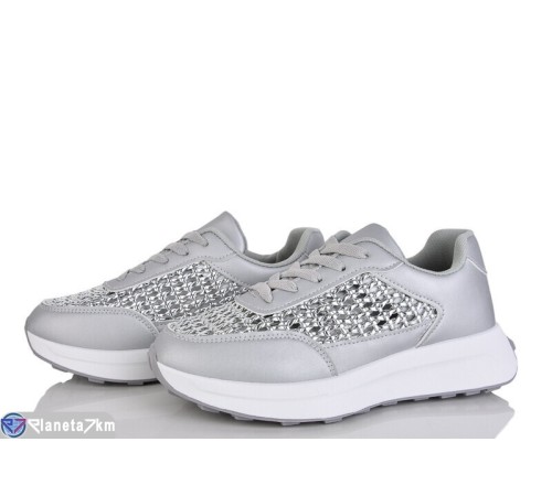 Кросівки жіночі на весну/осінь (8 пар р.36-41) сірий  "LOREDANA"