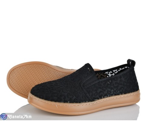 Сліпони жіночі на літо (8 пар р.36-41) чорний  "LOREDANA"