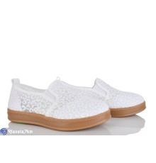 Сліпони жіночі на літо (8 пар р.36-41) білий  "LOREDANA"