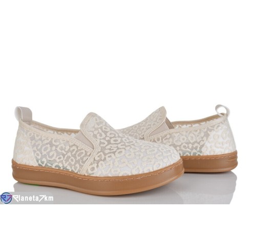 Сліпони жіночі на літо (8 пар р.36-41) бежевий  "LOREDANA"