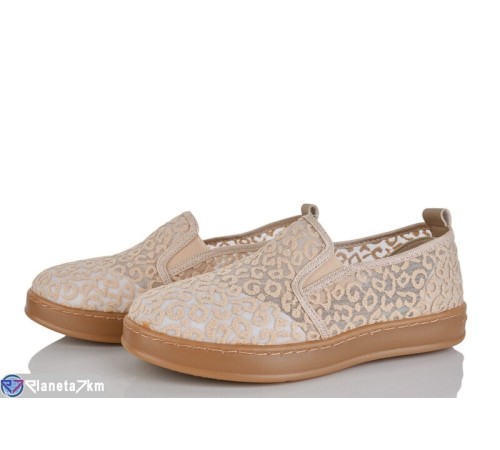 Сліпони жіночі на літо (8 пар р.36-41) бежевий  "LOREDANA"