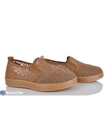 Сліпони жіночі на літо (8 пар р.36-41) коричневий  "LOREDANA"