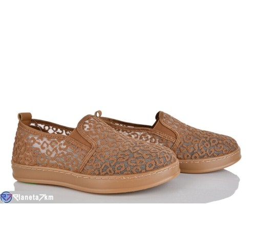 Сліпони жіночі на літо (8 пар р.36-41) коричневий  "LOREDANA"