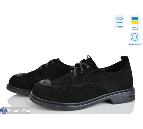 Туфлі жіночі на весну/осінь (6 пар р.36-41) чорний  "FOX"