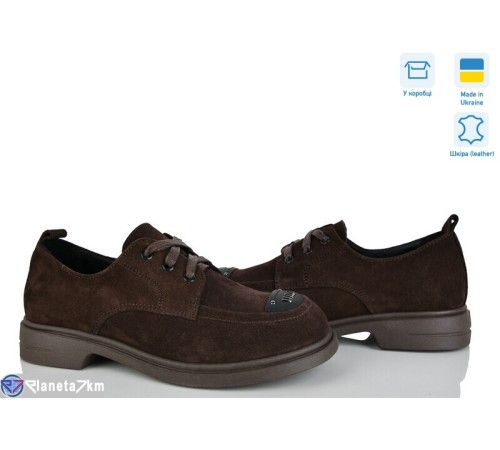 Туфлі жіночі на весну/осінь (6 пар р.36-41) коричневий  "FOX"