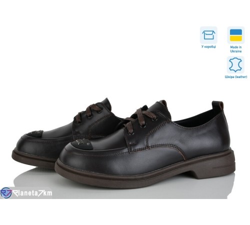 Туфлі жіночі на весну/осінь (6 пар р.36-41) коричневий  "FOX"