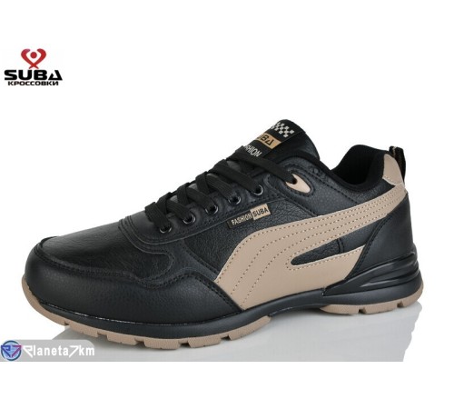 Кросівки чоловічі на весну/осінь (8 пар р.41-46) чорний  "SUBA"