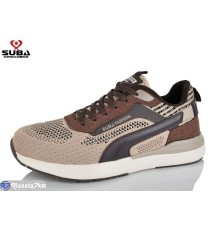 Кросівки чоловічі на весну/осінь (8 пар р.41-46) бежевий  "SUBA"