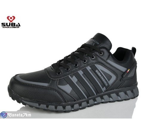 Кросівки чоловічі на весну/осінь (8 пар р.41-46) чорний  "SUBA"