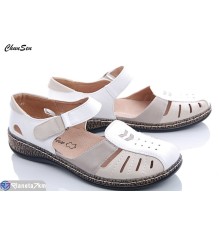 Босоніжки жіночі на літо (8 пар р.37-42) білий  "Chunsen"