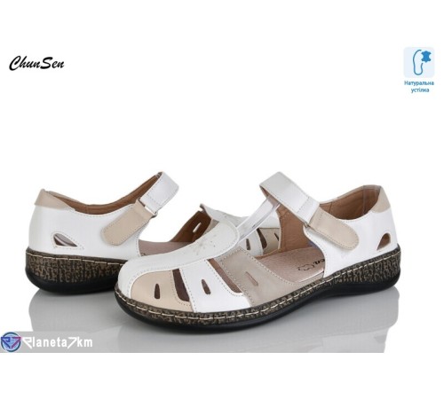 Босоніжки жіночі на літо (8 пар р.37-42) білий  "Chunsen"