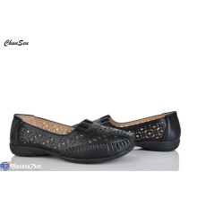 Туфлі жіночі на літо (8 пар р.37-42) чорний  "Chunsen"