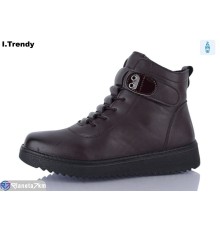 Черевики жіночі на весну/осінь (8 пар р.36-41) бордовий  "Trendy"